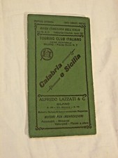 CALABRIA E SICILIA TOURING CLUB ITALIANO GUIDA ANNO VII N°13 1901 CARTINA GEOGR