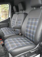 Coprisedili su misura robusti su misura jacquard J8 blu premium per VW Transporter T5