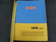Catalogo parti di ricambio carrozzeria Fiat 128 rally 1971 1° edizione vintage 