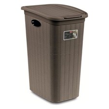 Stefanplast Porta biancheria Plastica (36Lt) ELEGANCE Tortora 30501