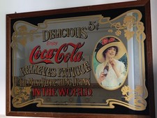Vintage Quadro a Specchio Coca