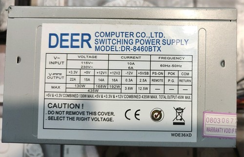 Alimentatore deer 8460btx - alimentatore, dr-8460btx