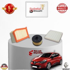 KIT TAGLIANDO FILTRI RENAULT CLIO IV 0.9 TCe 66KW 90CV DAL 2013 ->