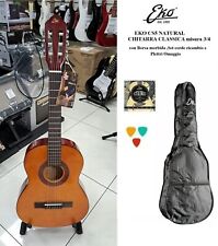 EKO CS5 NUOVA CS 5 CHITARRA CLASSICA EKO misura 3/4 + BORSA +PLETTRI + SET CORDE