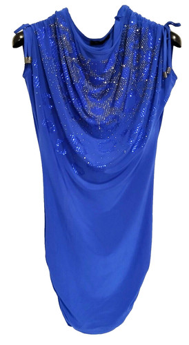 Elegante vestito donna blu - elegante,
