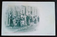 1900ca Napoli - costumi napoletani - scena popolare a Santa Lucia