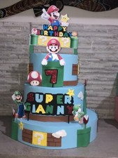 Torta scenografica tema Mario