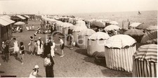 1932 Ostia Lido di Roma *Foto spiaggia e ombrelloni
