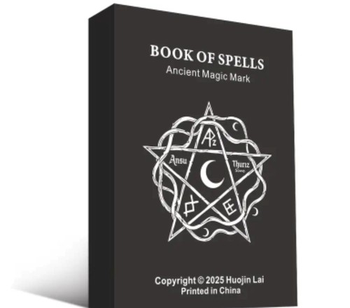 Book spells ancient magic - book,