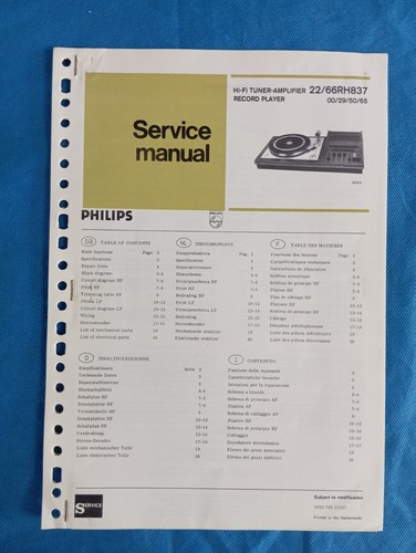 Philips 66rh837 tuner - 22/66rh837,
