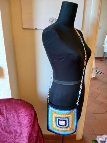 Borsa realizzata uncinetto - realizzata,