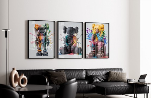 Set pittura spruzzata - spruzzata, kaws