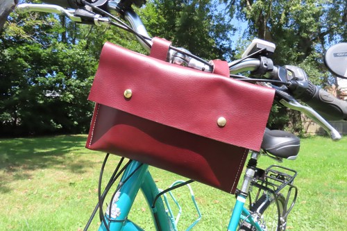Borsa manubrio bici pelle - bici, in