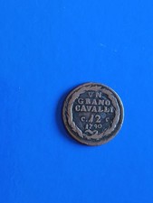 Un Grano Cavalli 12 Sigla CC 1790 Ferdinando IV Di Borbone RARA-MB-