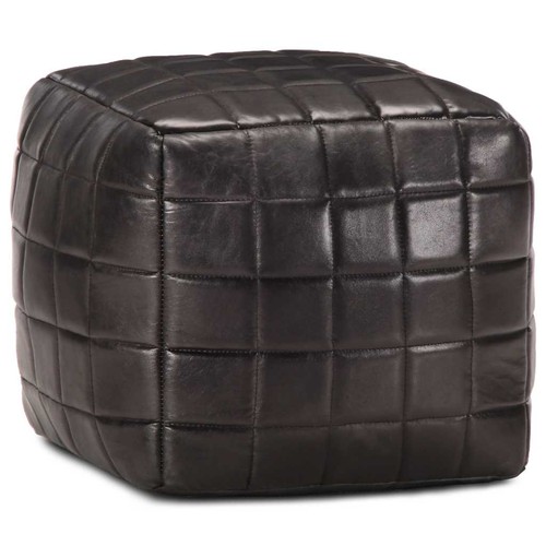 Pouf nero 40x40x40 vera - 40x40x40, cm