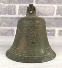 ANTICA CAMPANA DI BRONZO - CON ROTTURA - ( GUARDA FOTO ) - ALTA 16 CM