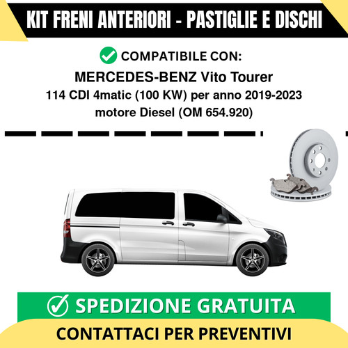 Kit freni anteriori pastiglie - freni,