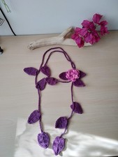 Collana Sciarpa All' Uncinetto