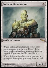 MTG SOLEMN SIMULACRUM PLAYED -
