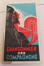 ancien carnet chansonnier des