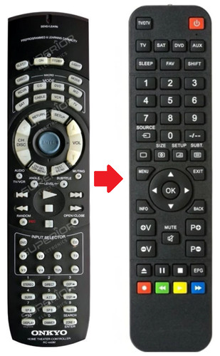 Telecomando ricambio onkyo - telecomando,