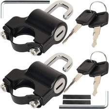 2 set Lucchetto Casco Moto, Universale Antifurto Helmet Lock Lucchetto Di Sicure