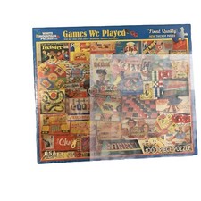 White mountain puzzles games - white, "games