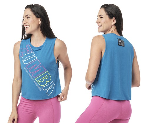 Zumba dance canotta blue - zumba,