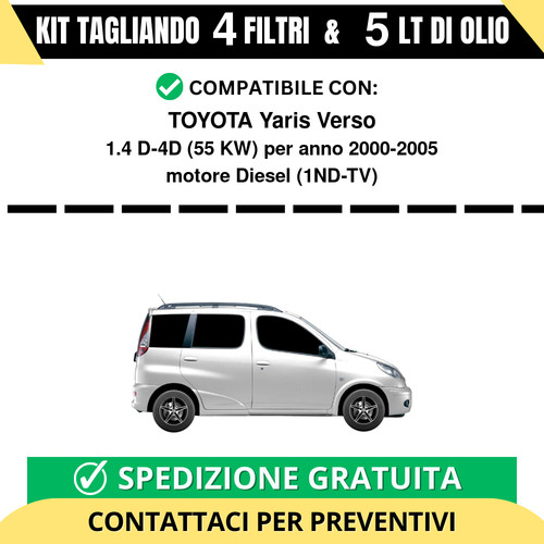 Tagliando per toyota yaris - toyota,