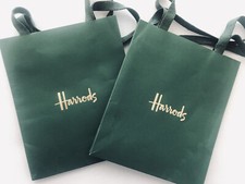 HARRODS Borsa Tote Regalo Originale Manici Tessuto 18x22CM OTTIME CONDIZIONI