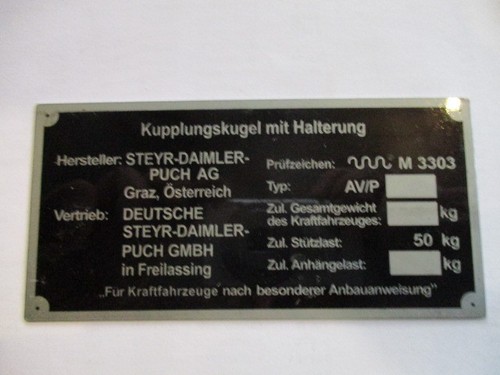 Targa steyer puch haflinger - steyer,