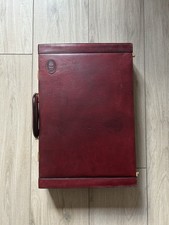 Valigetta Vintage Anni 70 In Pelle Colore Bordeaux