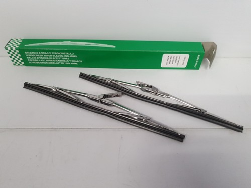 Coppia spazzole cromate per - coppia,