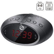 Radio sveglia orologio digitale CR-2466 FM Display a Led Rosso allarme comodino