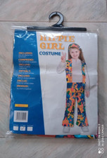 vestito costume carnevale festa party bambina hippie girl figlia fiori usato