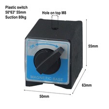 Base magnetica 8T base