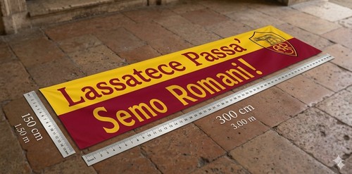 Roma striscione 50x 3 00 - roma, 3.00