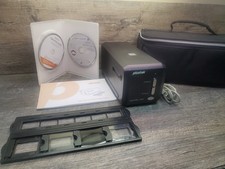 Plustek OpticFilm 7500i scanner pellicole con custodia e cavi e software testato pulito
