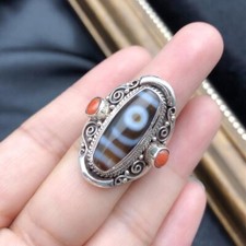 Anello Tibetano Antico Argento