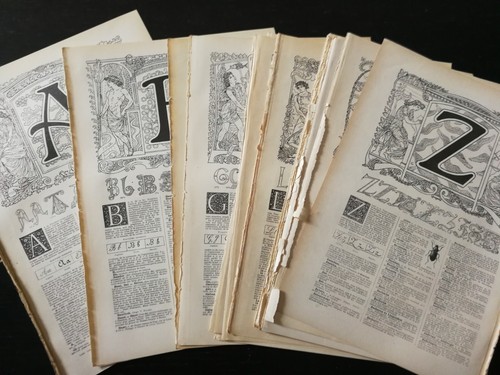 Lettere antiche art nouveau - antiche,