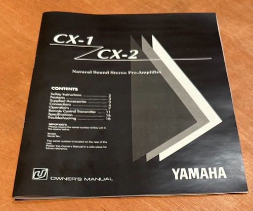Yamaha 2 stereo - cx-1,