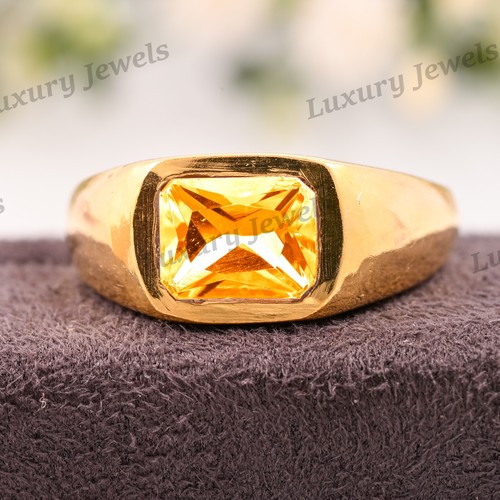 Anello uomo citrino - fatto, a