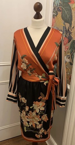 Zara vestito avvolgente stampa - zara,