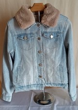 Giacca di jeans blu chiaro con
