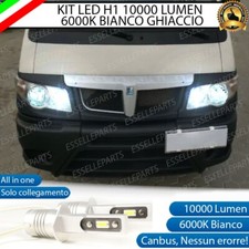 KIT LED H1 ABBAGLIANTE PIAGGIO PORTER MK3 10000 LUMEN 6000K CANBUS ALL IN ONE