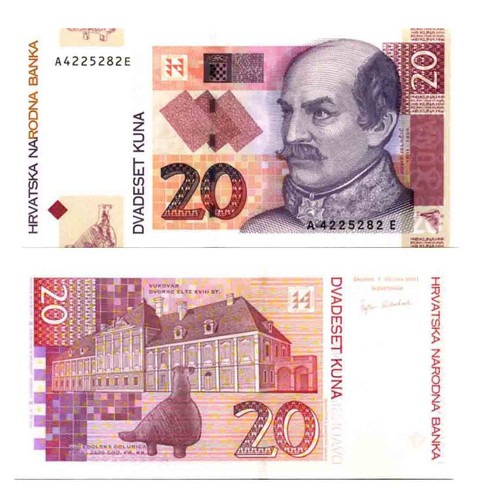 Croazia croatia kuna 2001 - 20,