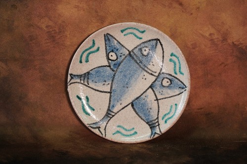 Piatto parete decoro - piatto, "naif"