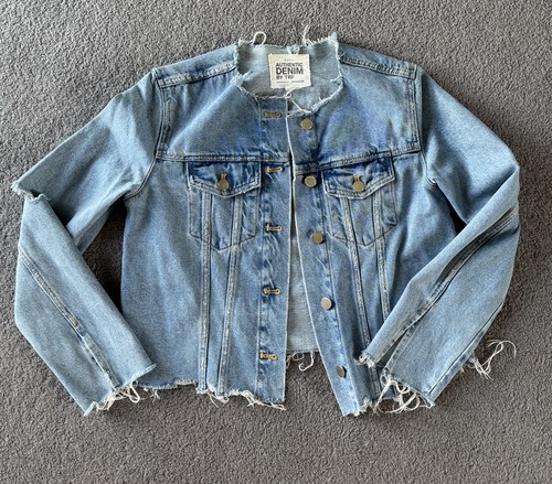 Giacca denim zara oversize - giacca,