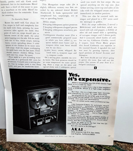 1973 akai 370d print ad - 1973,