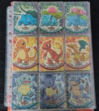 Lotto Pokemon Carte Topps 1serie completa, mazzo doppioni e Album Merlin Poster